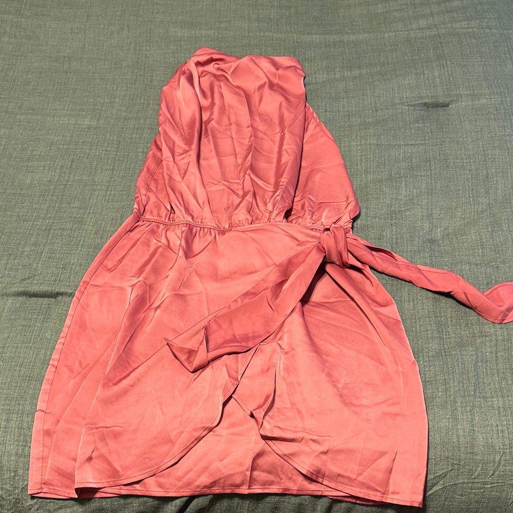 Elegant Pink Mini Dress